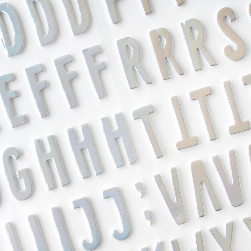 American Crafts - Alpha Thickers - Holographic Foil On Foam