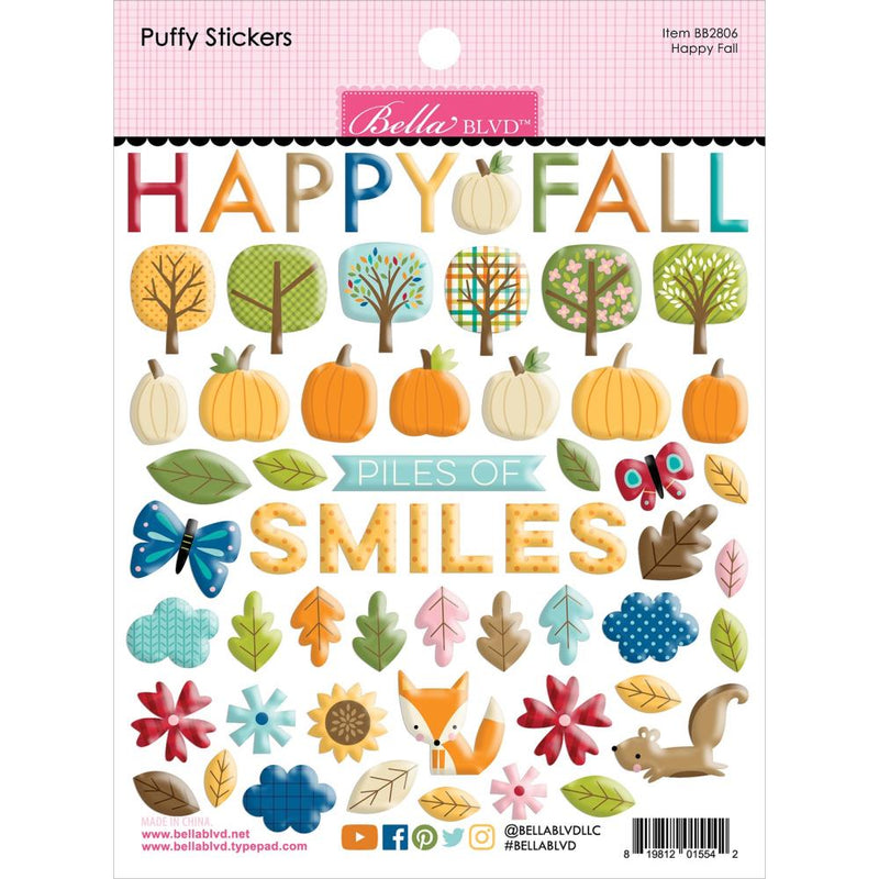 Bella Blvd - One Fall Day - Puffy Stickers