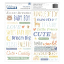 American Crafts - Hello Little Boy - Thickers Stickers - Phrase