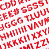 American Crafts - Cutie Pie - Thickers Stickers - Glossy Puffy Alphabet
