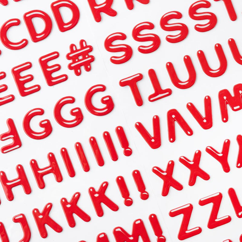 American Crafts - Cutie Pie - Thickers Stickers - Glossy Puffy Alphabet