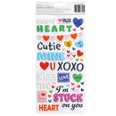 American Crafts - Cutie Pie - Thickers Stickers - Puffy Phrase