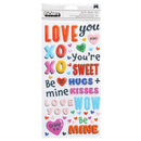 American Crafts - Cutie Pie - Thickers Stickers - Puffy Phrase