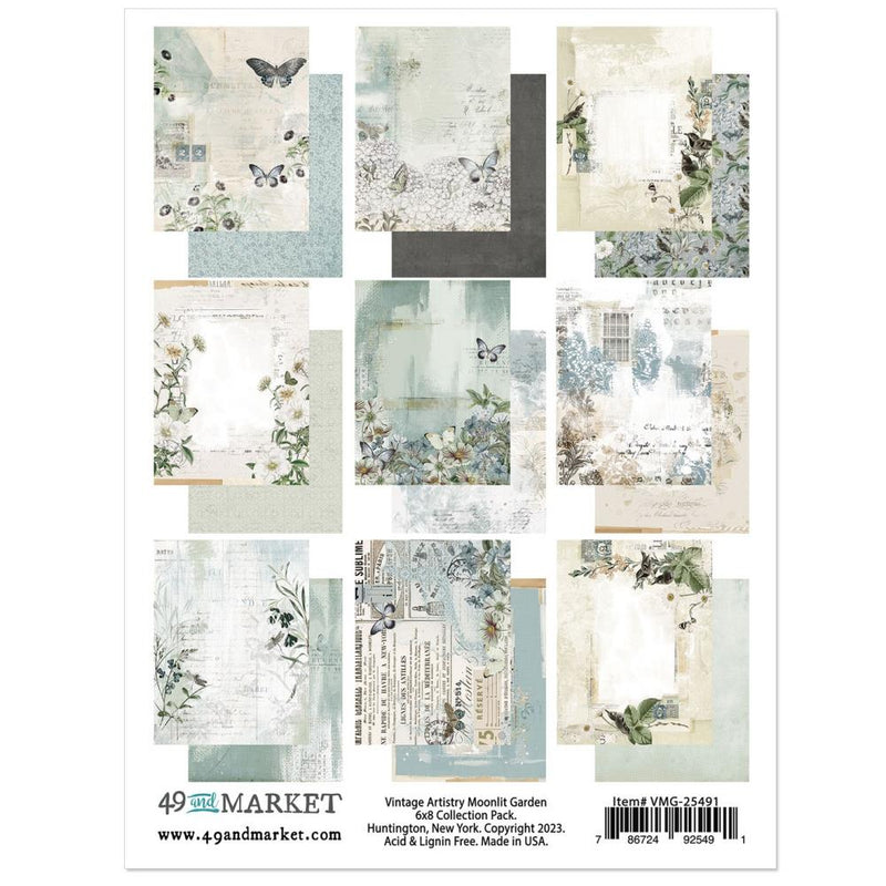 49 And Market - Vintage Artistry Moonlit Garden - Collection Pack 6"x8"