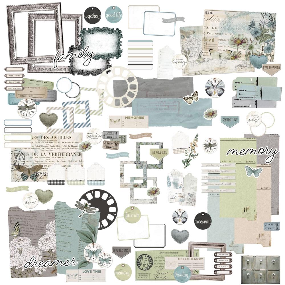 49 And Market - Vintage Artistry Moonlit Garden - Ephemera Bits