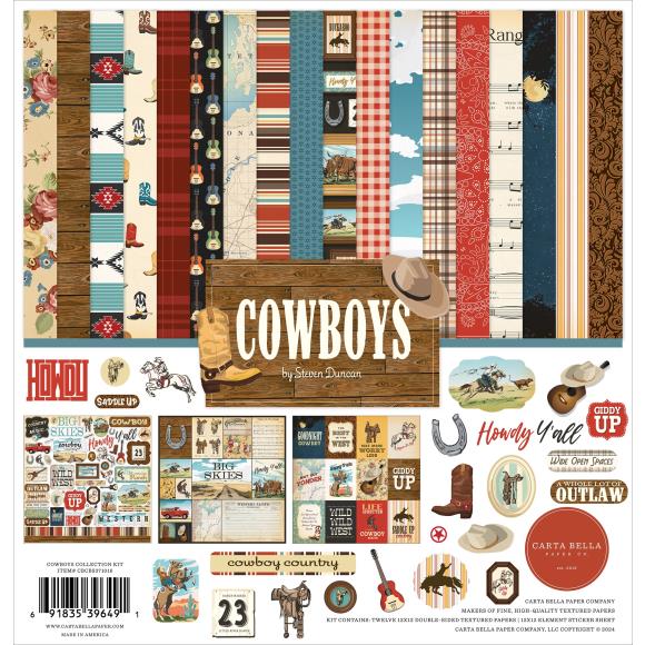 Carta Bella - Cowboys - Collection Kit 12"x12"