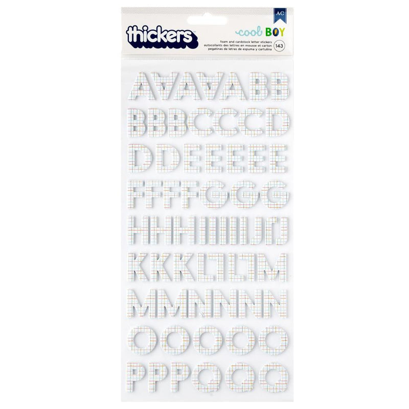 Pebbles - Cool Boy - Thickers Stickers - Alpha