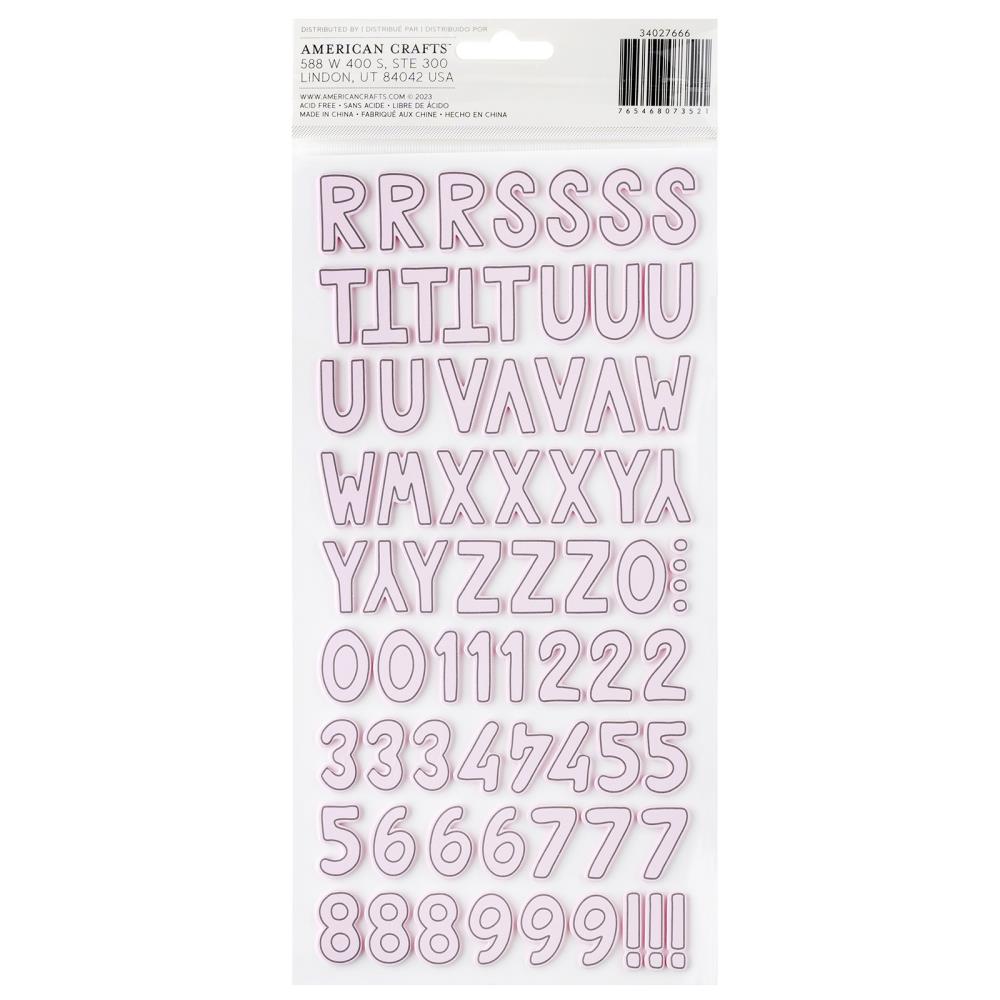 Pebbles - Cool Girl - Thickers Stickers - Alpha