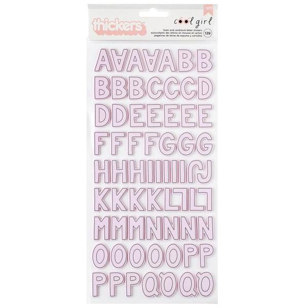 Pebbles - Cool Girl - Thickers Stickers - Alpha