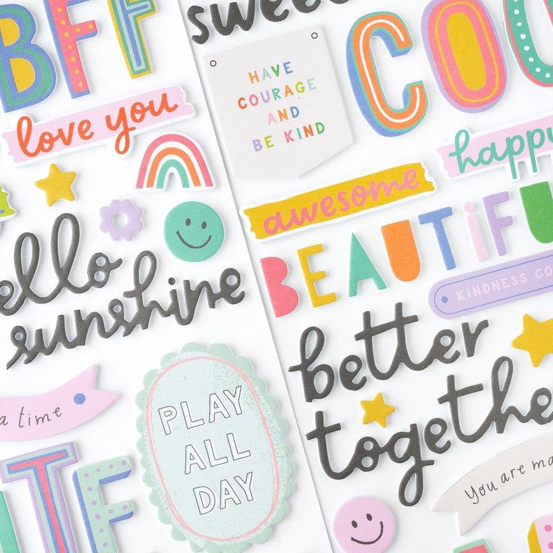 Pebbles - Cool Girl - Thickers Stickers - Phrase