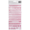 American Crafts - Life Of The Party - Thickers Stickers - Pink Glitter Alpha