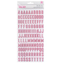 American Crafts - Life Of The Party - Thickers Stickers - Pink Glitter Alpha