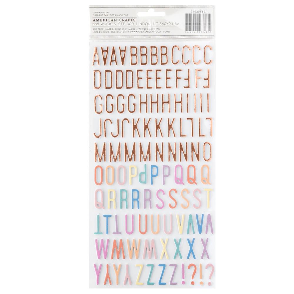 Celes Gonzalo - Rainbow Avenue - Thickers Stickers - Rose Gold Alpha