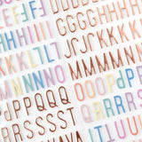 Celes Gonzalo - Rainbow Avenue - Thickers Stickers - Rose Gold Alpha