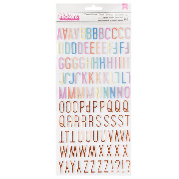 Celes Gonzalo - Rainbow Avenue - Thickers Stickers - Rose Gold Alpha