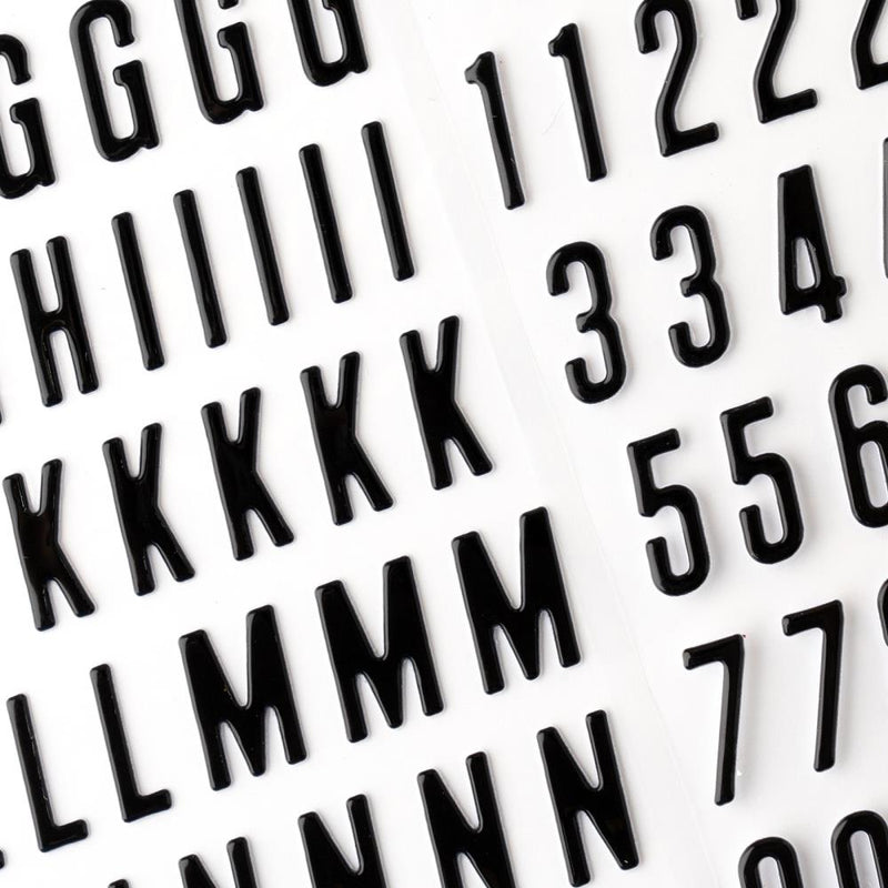 American Crafts - Coast-to-Coast - Thickers Stickers - Alpha