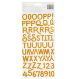 April And Ivy - Thickers Stickers - Alpha - Gold Glitter