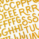 April And Ivy - Thickers Stickers - Alpha - Gold Glitter