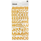 April And Ivy - Thickers Stickers - Alpha - Gold Glitter