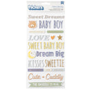 American Crafts - Hello Little Boy - Thickers Stickers - Phrase