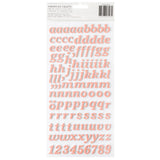 American Crafts - Hello Little Girl - Thickers Stickers - Alpha