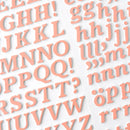 American Crafts - Hello Little Girl - Thickers Stickers - Alpha