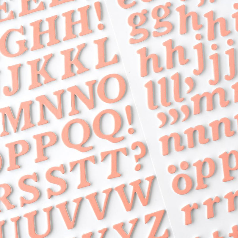 American Crafts - Hello Little Girl - Thickers Stickers - Alpha