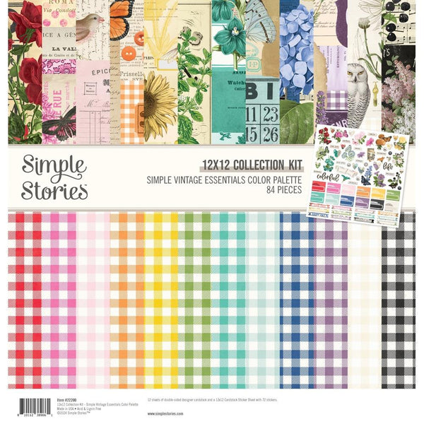 Simple Stories - Simple Vintage Essentials Color Palette - Collection Kit 12"X12"