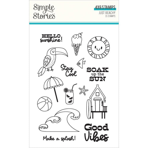 Simple Stories - Just Beachy - Clear Stamps