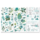 49 And Market - Color Swatch: Teal - Rub-On Transfer Set