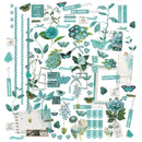 49 And Market - Color Swatch: Teal - Laser Cut Outs Elements