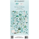 49 And Market - Color Swatch: Teal - Laser Cut Outs Elements