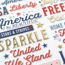 American Crafts - Flags And Frills - Thickers Stickers - Gold Foil Phrase