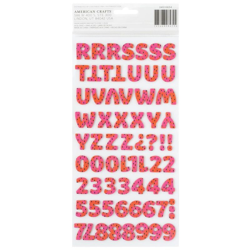 Pebbles - Fun In The Sun - Thickers Stickers - Foam Alpha