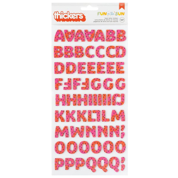 Pebbles - Fun In The Sun - Thickers Stickers - Foam Alpha