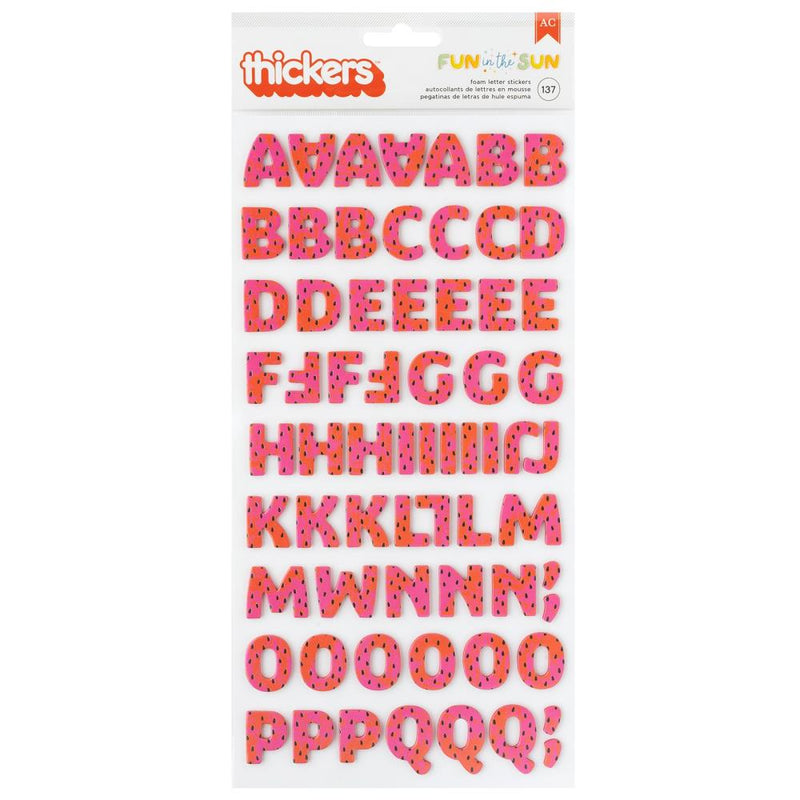 Pebbles - Fun In The Sun - Thickers Stickers - Foam Alpha