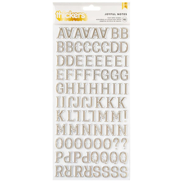 Pink Paislee - Joyful Notes - Thickers Stickers - Gold Foil Alpha