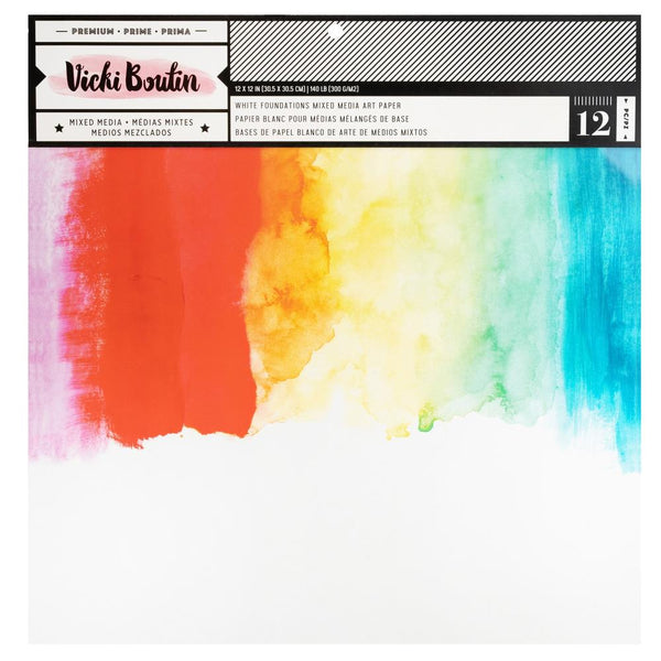 Vicki Boutin - Mixed Media Foundations Paper 12"X12" - White