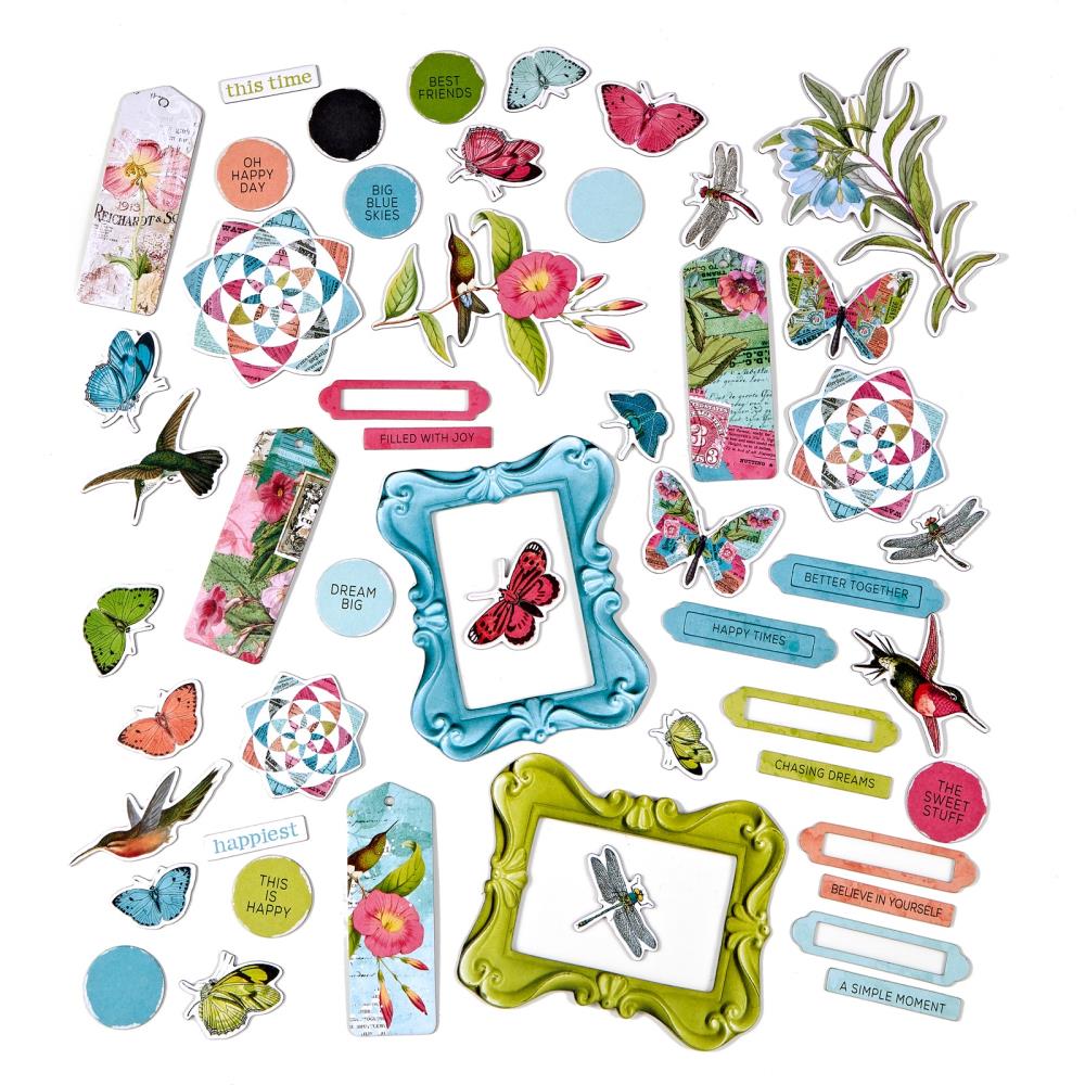 49 And Market - Kaleidoscope - Chipboard Set