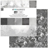49 And Market - Color Swatch: Charcoal - Collection Pack 12"X12"