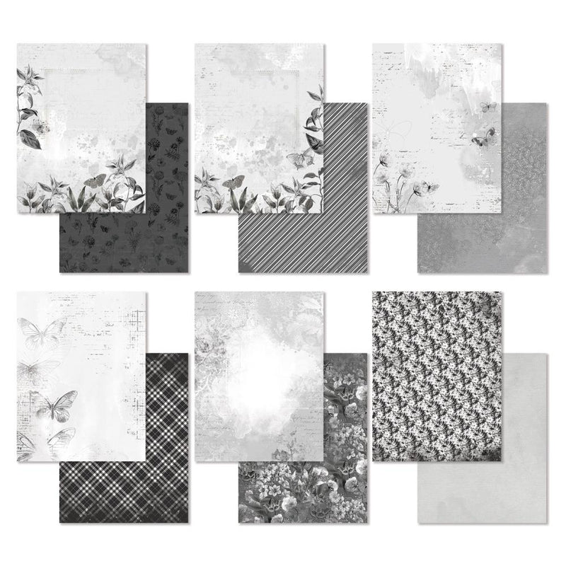 49 And Market - Color Swatch: Charcoal - Collection Pack 6"X8"