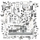 49 And Market - Color Swatch: Charcoal - Laser Cut Outs Elements