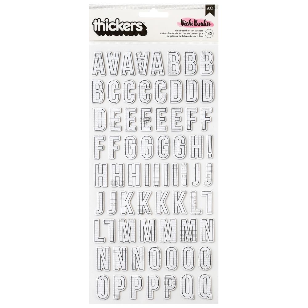 Vicki Boutin - Mixed Media - Thickers Stickers - Alpha