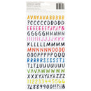 American Crafts - Whatevs Thickers Stickers - Alpha - Glossy