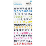American Crafts - Whatevs Thickers Stickers - Alpha - Glossy