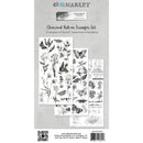 49 And Market - Color Swatch: Charcoal - Rub-On Transfer Set