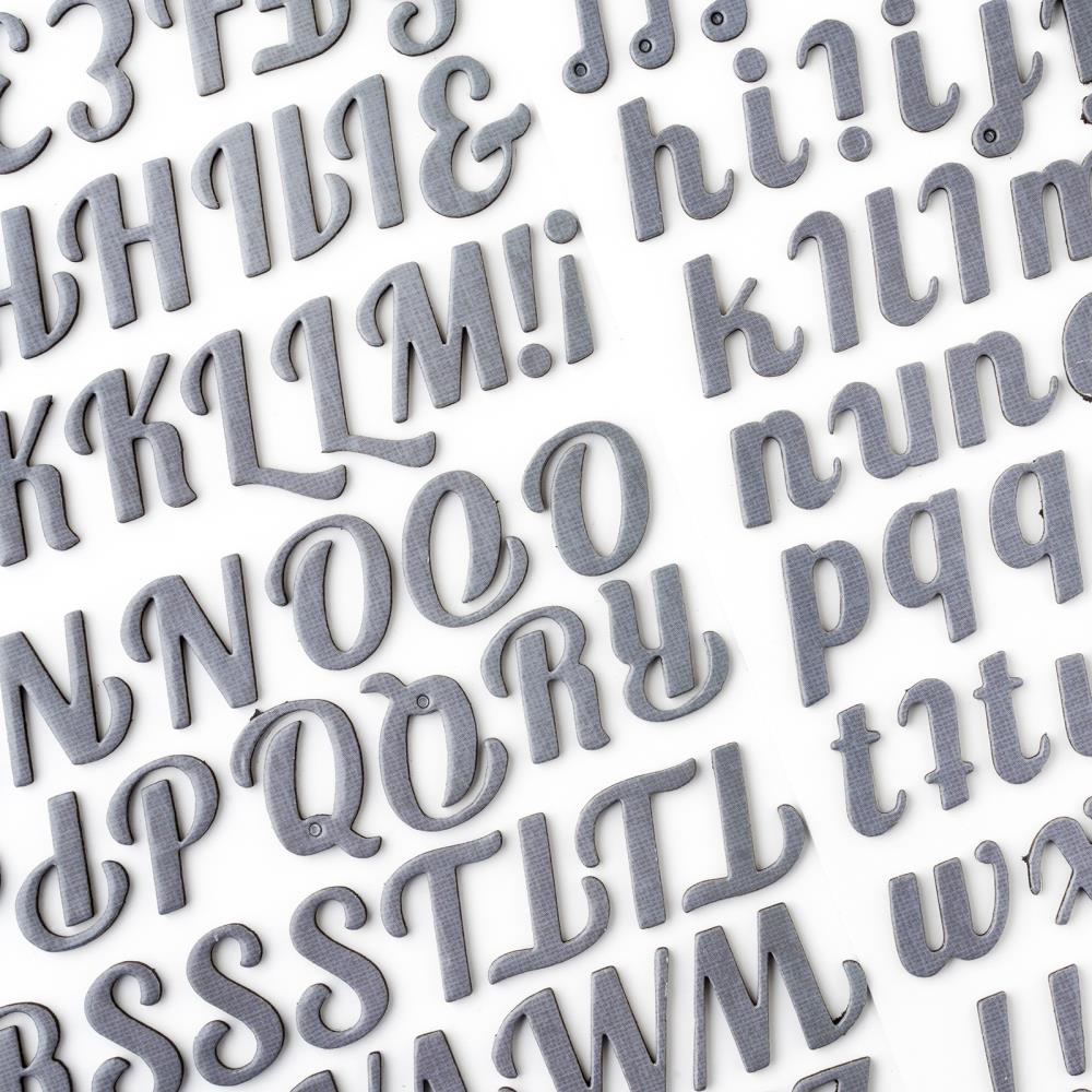 American Crafts - Cedar House - Thickers Stickers - Alpha - Puffy