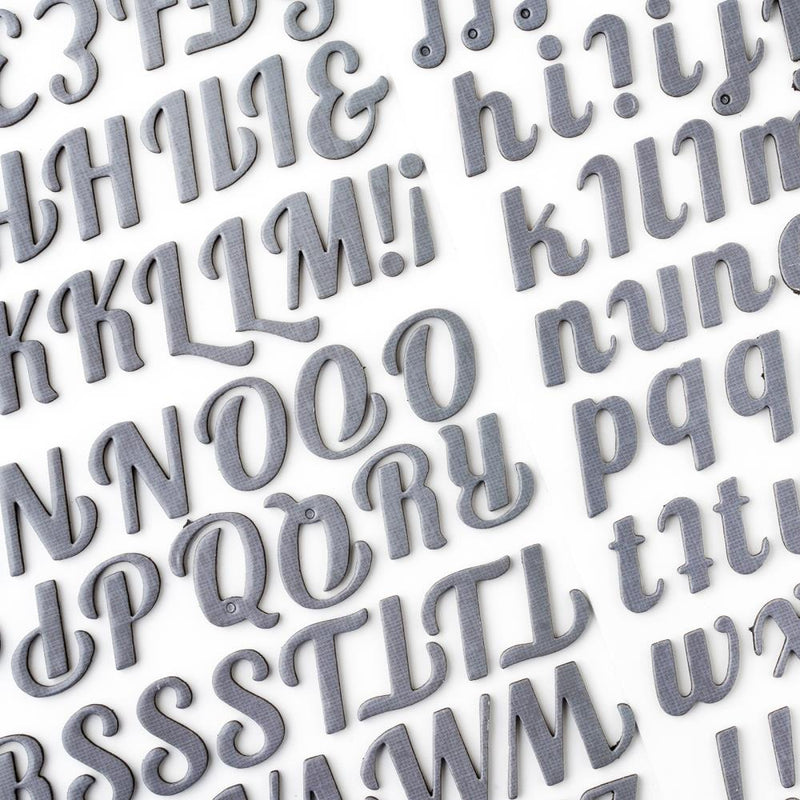 American Crafts - Cedar House - Thickers Stickers - Alpha - Puffy