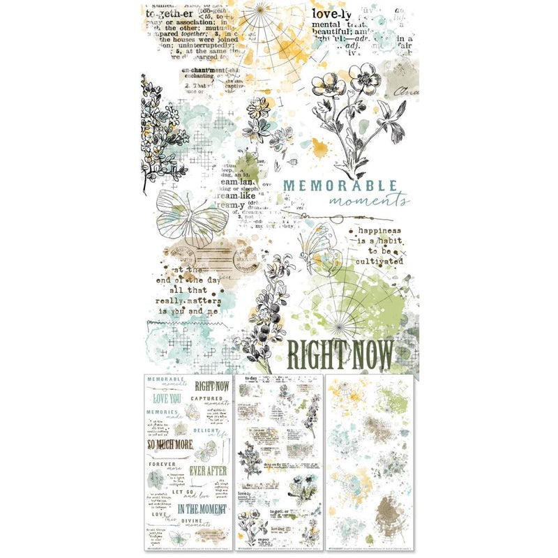 49 And Market - Krafty Garden - Rub-On Transfer Set - Essentials