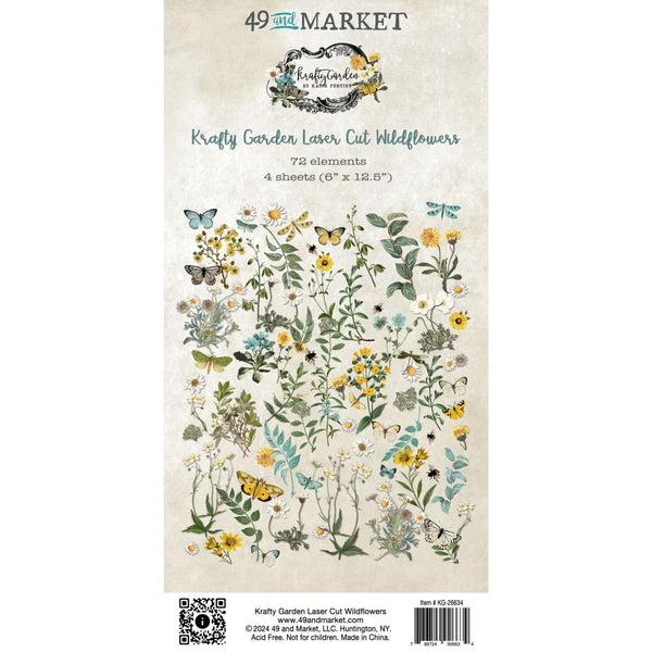 ***Pre-Order*** 49 And Market - Krafty Garden - Laser Cut Outs - Wildflower